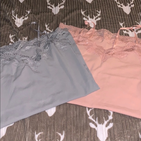 Derek Heart Tops - 2 for the price of 1.  1 gray and 1 pink both M